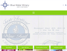 Tablet Screenshot of bluewaterwinery.com
